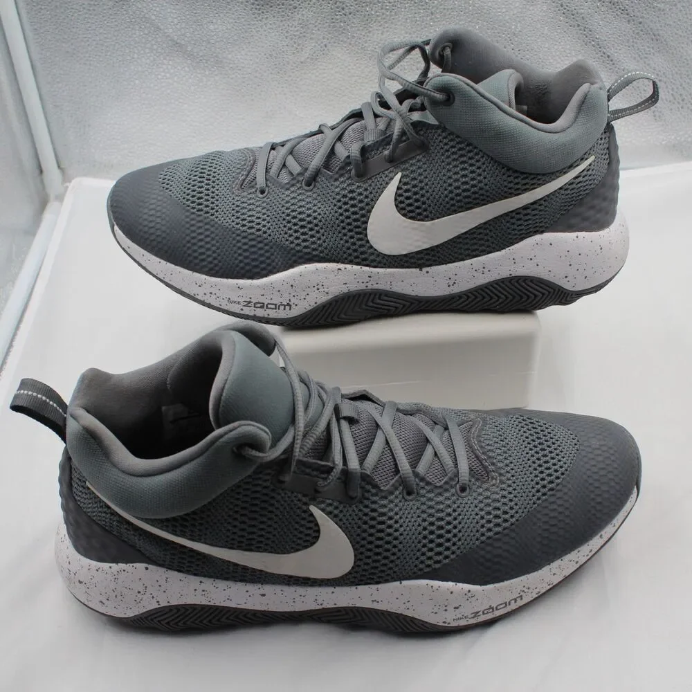 Nike Zoom Rev 2017 Basketball Shoes Grey/White Size 13 Excellent Condition